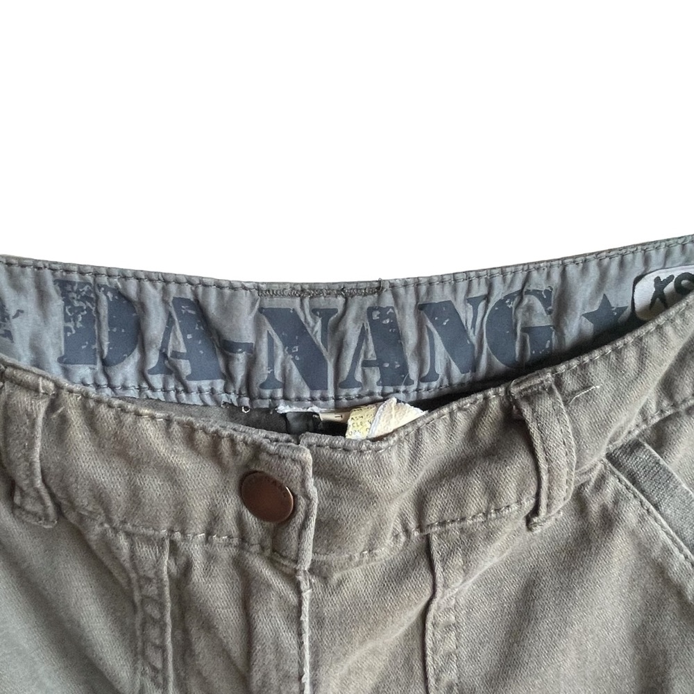 Da-nang low rise cargo pants in olive green Y2K - Picture 12 of 15